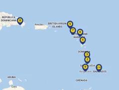 Mapa plavby